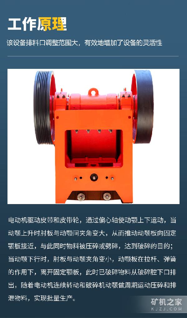 PE顎式破碎機(jī)工作原理