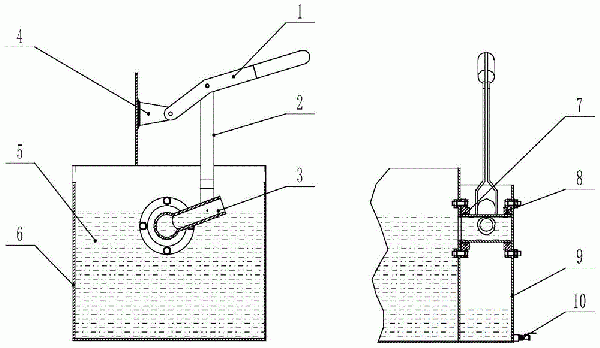 浮選機(jī)閘板機(jī)構(gòu)的制作方法