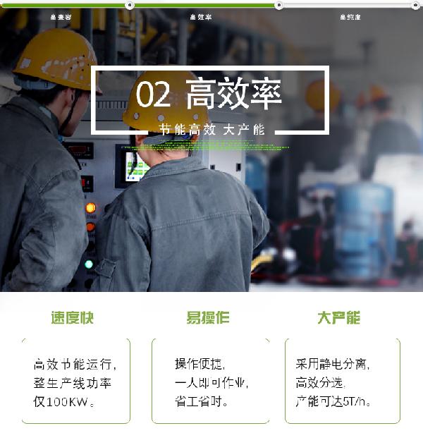 森虹宇科技靜電分選機(jī) 各種混雜塑料分揀 PLC控制系統(tǒng) 人性化操作