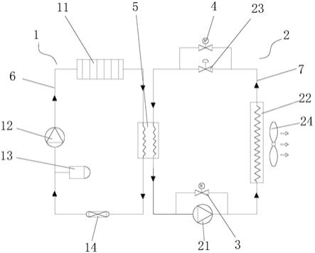 一種新型儲(chǔ)能電池水冷機(jī)組系統(tǒng)的制作方法