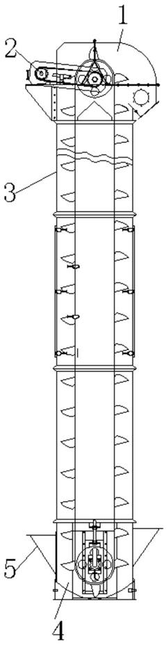 一種具有防堵塞結(jié)構(gòu)的斗式提升機(jī)的制作方法