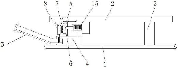 皮帶機(jī)下料溜槽緩沖結(jié)構(gòu)的制作方法