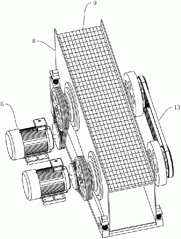 圓振動(dòng)篩雙電機(jī)振動(dòng)器同步帶輪偏心傳動(dòng)結(jié)構(gòu)及振動(dòng)篩