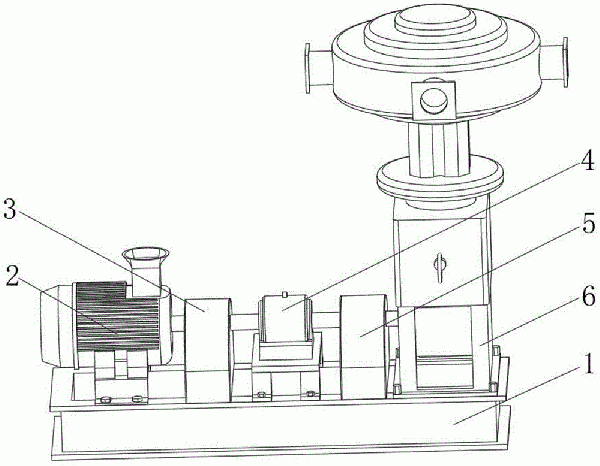 減速機(jī)聯(lián)結(jié)形式立式無(wú)油真空泵的制作方法