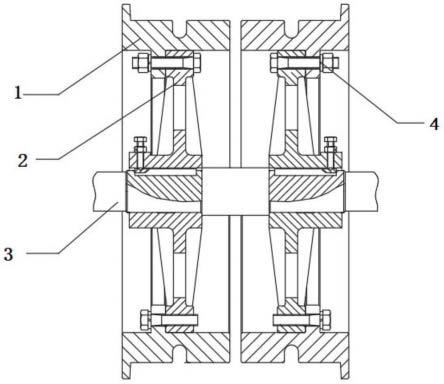 環(huán)鏈斗式提升機(jī)下部超寬輪緣鏈輪組的制作方法