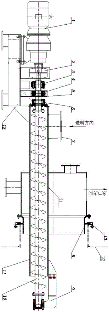 滾筒烘干機進(jìn)料打散螺旋輸送機