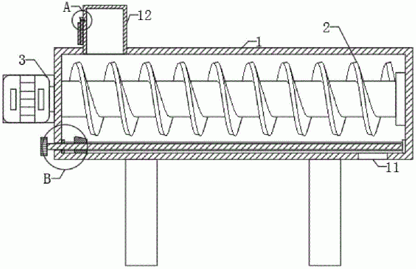 螺旋輸送機(jī)用防阻塞結(jié)構(gòu)