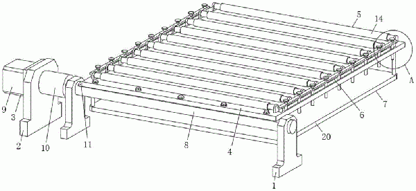 滾筒輸送機(jī)用翻轉(zhuǎn)機(jī)構(gòu)