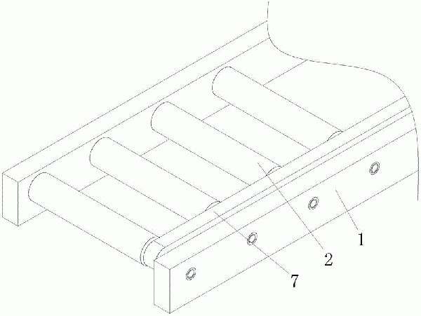 具有防脫結(jié)構(gòu)的滾筒輸送機(jī)構(gòu)