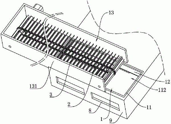 帶有閘門結(jié)構(gòu)的刮板輸送機(jī)