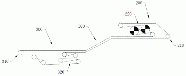 下運(yùn)帶式輸送機(jī)頂帶驅(qū)動(dòng)防飛車裝置