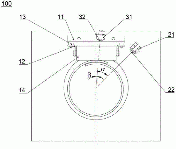 圓管帶式輸送機扭轉(zhuǎn)檢測裝置及圓管帶式輸送機