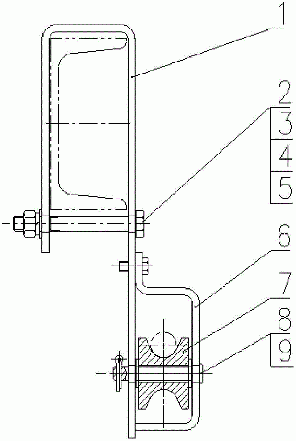 礦用帶式輸送機(jī)綜保拉力電纜用電纜掛鉤