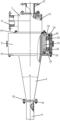 立式復(fù)合動態(tài)水力旋流分離機(jī)