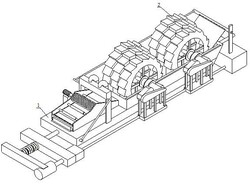 礦山開(kāi)采輔助洗砂機(jī)及其實(shí)施方法