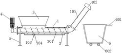 污水處理廠壓榨機(jī)排出固體垃圾收集裝置