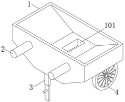 用于有機肥播撒用手推車