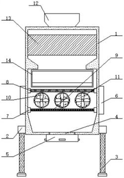 磨粉機(jī)雙倉式振動(dòng)清理篩