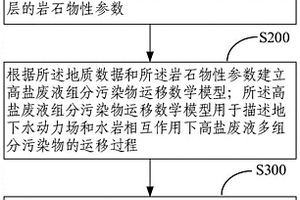 深部地質(zhì)中灌注高鹽廢液組分運移模擬方法和電子設備