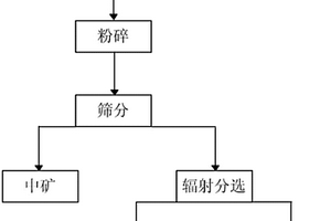 X射線輻射預分選低品位錫礦石的方法