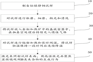 鋁鎮(zhèn)靜鋼中B類夾雜物行為的觀測方法