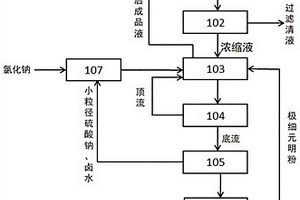 含硝鹵水副產(chǎn)大顆粒元明粉的制備系統(tǒng)及方法