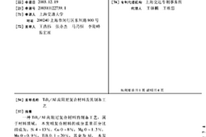 TiB2/AI高阻尼復合材料及其制備工藝