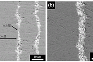 層狀結(jié)構(gòu)的銅-二硫化鎢自潤滑復(fù)合材料、制備方法及應(yīng)用