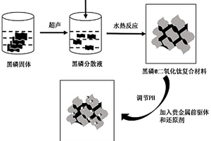 黑磷@二氧化鈦負(fù)載貴金屬復(fù)合材料及其制備方法