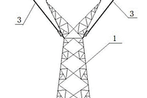 基于柔性復(fù)合材料的輸電線路防風(fēng)偏桿塔及其施工方法