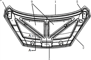 汽車發(fā)動機罩組件