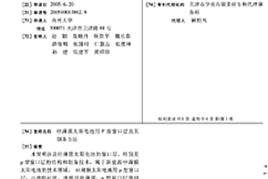 硅薄膜太陽電池用P型窗口層及其制備方法