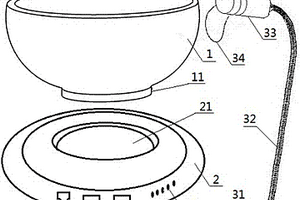 帶移動(dòng)電源的碗