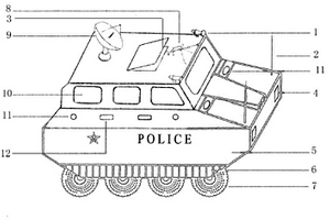 軍、警兩用偵測、監(jiān)視車