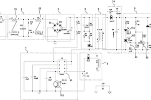 可充電及帶動打氣泵的電源電路