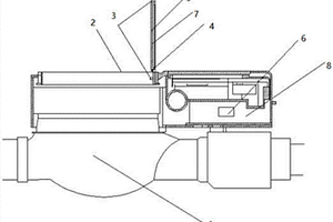嵌入金屬片且?guī)в蠰ED燈的智能水表