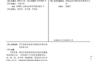 用于處理高濃度有機(jī)廢水的催化劑及制備方法