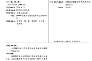 降解廢水中有機(jī)物的納米光催化劑薄膜的制備方法