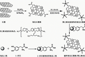 磁性氧化石墨烯/聚乙烯亞胺吸附劑及其制備方法與應用