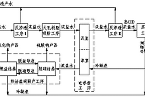 膜法、熱法組合工藝處理煤化工高濃鹽水的鹽硝分離方法