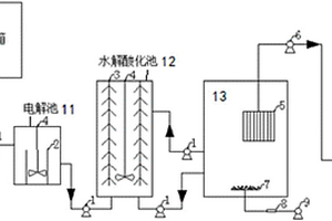 電解/水解/DMBR聯(lián)合處理反應(yīng)器及工藝