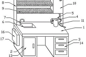 一種降低安全隱患的化學(xué)實(shí)驗(yàn)用的實(shí)驗(yàn)臺(tái)