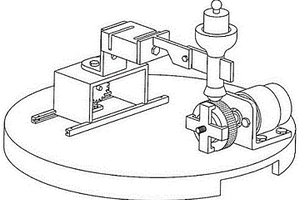 一種測量圓柱微結構表面的點接觸摩擦磨損試驗機