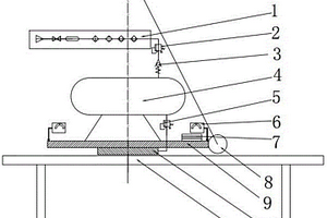 一種測(cè)試多孔供氣靜壓氣浮臺(tái)抗傾側(cè)特性的實(shí)驗(yàn)檢測(cè)裝置
