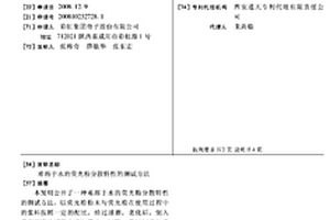 難溶于水的熒光粉分散特性的測試方法