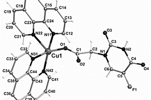 5-氟尿嘧啶-1-基乙酸鄰菲啰啉銅四氟硼酸鹽抗癌功能配合物的制備方法與應(yīng)用