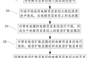 制備氧傳感器用電解質層和致密擴散層雙層結構的方法