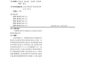 核聚變堆用大噸級高Ta低活化馬氏體鋼及其制造方法