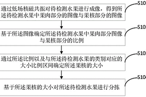 基于果核大小進(jìn)行分揀的方法、裝置、終端及存儲介質(zhì)