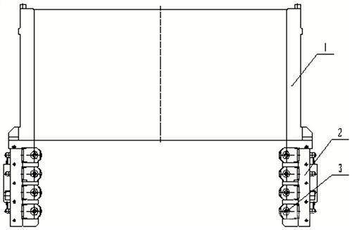 連鑄機(jī)窄面足輥調(diào)節(jié)機(jī)構(gòu)